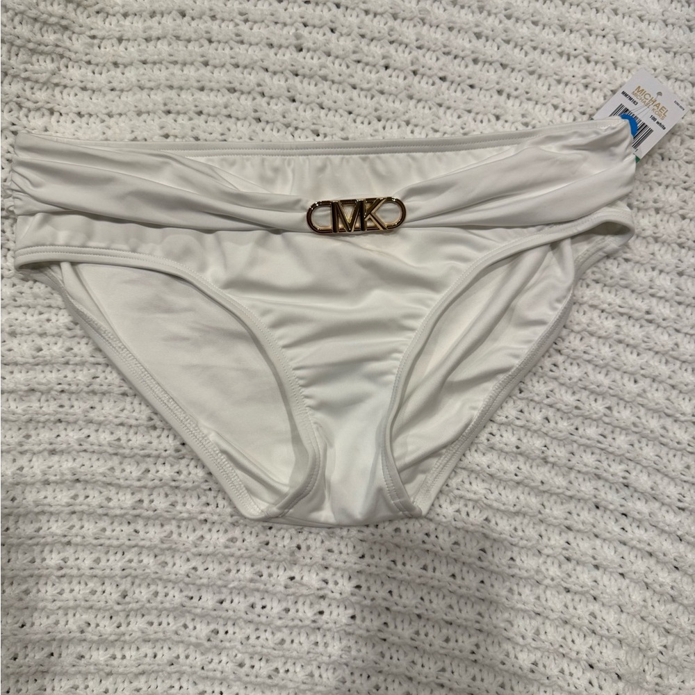 Michael Kors Cream Swim Bottoms